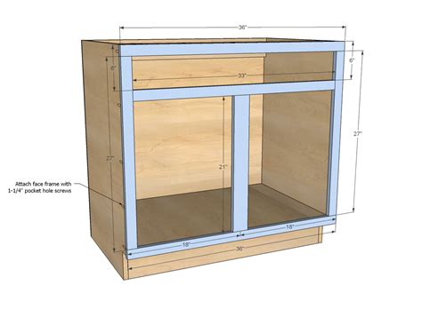 diy sink cabinet plans